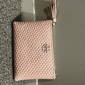 Pink Tory Burch Thea Woven Cluth
